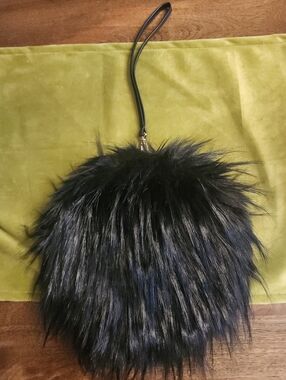 Faux Fur Clutch/Wristlet